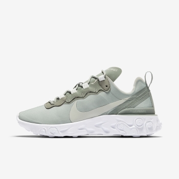Nike React Element 55 - Sneakers - Grøn/Hvide/LyseSølv | DK-82960